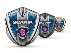 Scania Emblema Metallico Badge Disegno Pro Bordo Inox